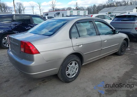 2002 Honda Civic Lx from USA, damaged, VIN 1HGES16562L058299